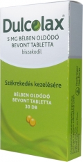 Dulcolax tabletta �s v�gb�lk�p
