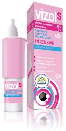 VizolS 0,4% szemcsepp súlyos szemszárazságra 10 ml